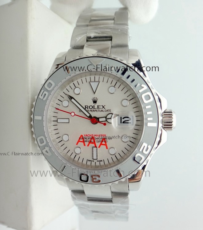Rolex Yachtmaster Stainless Steel White Dial Watch Buy Copy